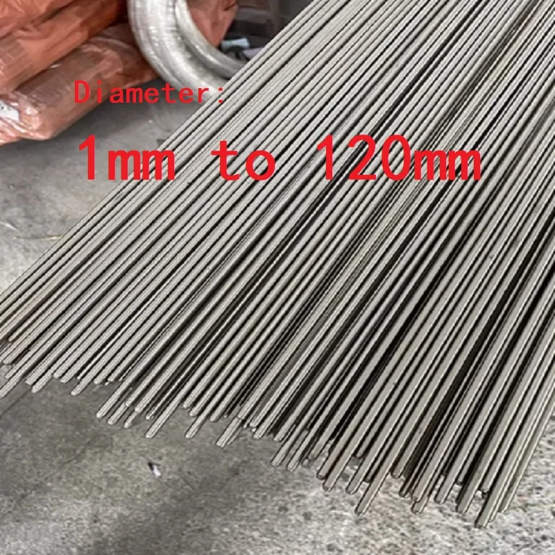 Barre ronde en acier inoxydable 304, barres métalliques, tiges en acier inoxydable, diamètre 1 1.5 2 2.5 3 3.5 4 5 6 7 8 9 10 à 120mm