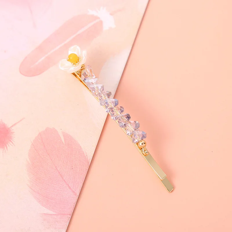 Han edition triangle set auger hairpin elegant aristocratic temperament hair accessory company lovely girl clip bang a word