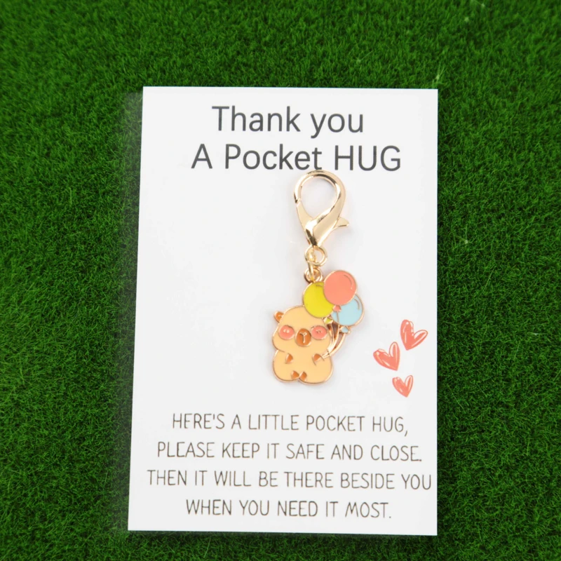 3/6A cute set of pufferfish keychains Comes with a thank-you card Party Gift Suitable as a reward gift for students in the class