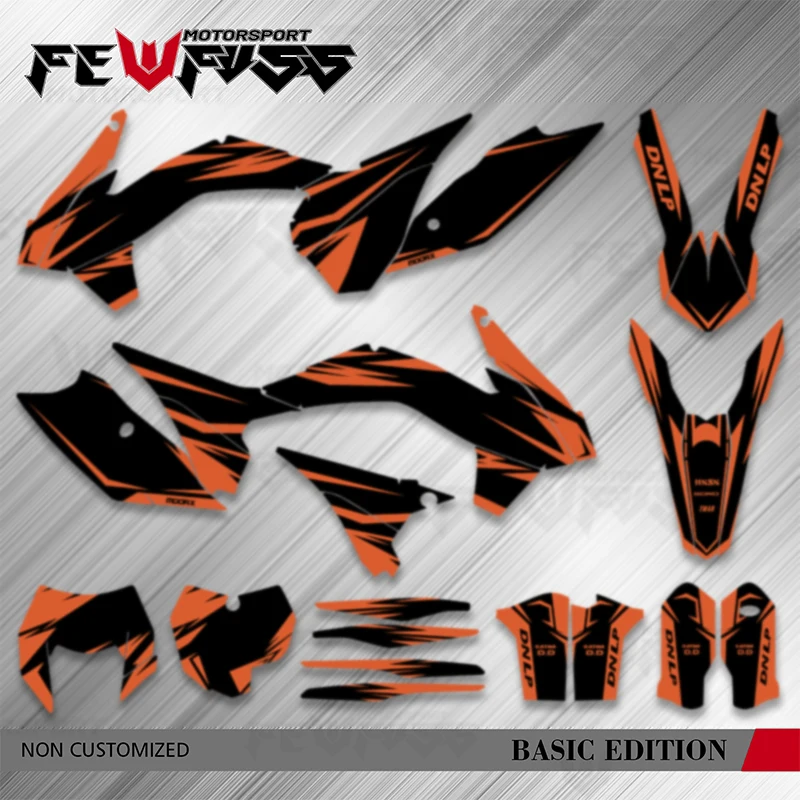 Fewfuss Motorcycle Backgrounds Decal Stickers For KTM EXC XCW XCF-W 2014 2015 2016 125 250 350 450 SX SXF 2013 2014 2015