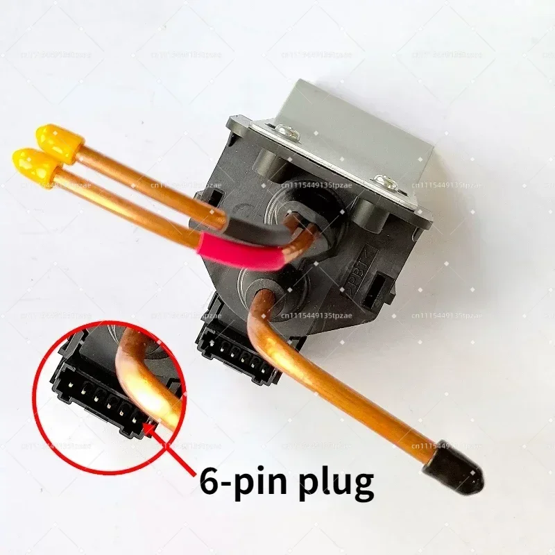 DC12V Solenoid Valve for Refrigerator Pulse Air Electric Switching Valves Accessories 6 Pin Plug
