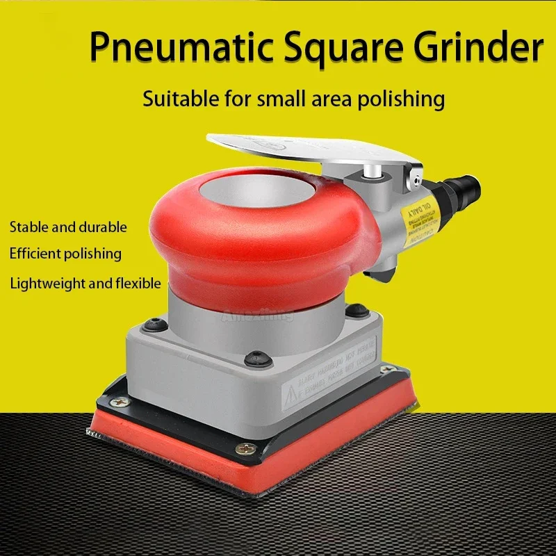 Professional Air Sander 75*100MM Square Pneumatic Grinder Automobile Furniture Surface Polishing Abrasive Grit Tool Accessories