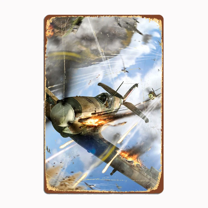 Air Combat All Time FFA Metal Sign Metal Poster Garage Room Wall Decoration Cinema Living Custom Tin Vintage Home Decor