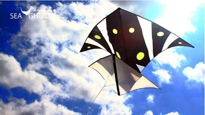 จัดส่งฟรี Ultra-light SINGLE Line Kites Deep Sea Ghost Kite WIND Kites ของเล่นกันน้ําผ้าไนลอน ripstop Stunt Kite