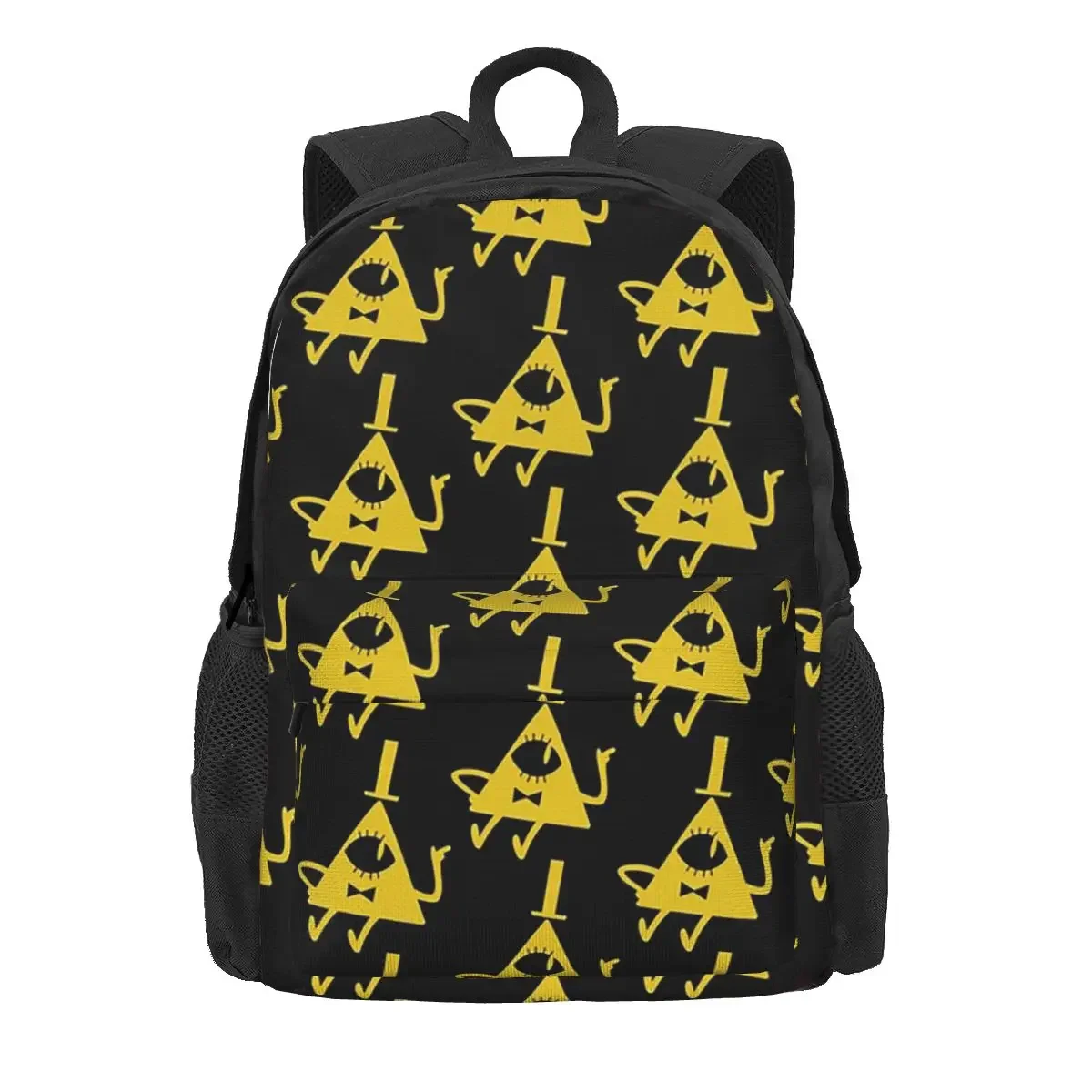 Bill Cipher Backpacks Boys Girls Bookbag Students School Bags Cartoon Kids Rucksack Travel Rucksack Shoulder Bag Large Capacity