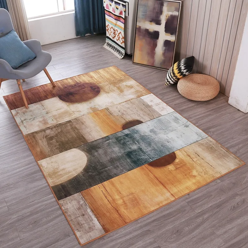 Nordic Geometric Patterns Mat Carpets for Living Room Bedroom Decor Non Slip Sofa Home Hallway Hotel Lobby Area Rugs Decorate