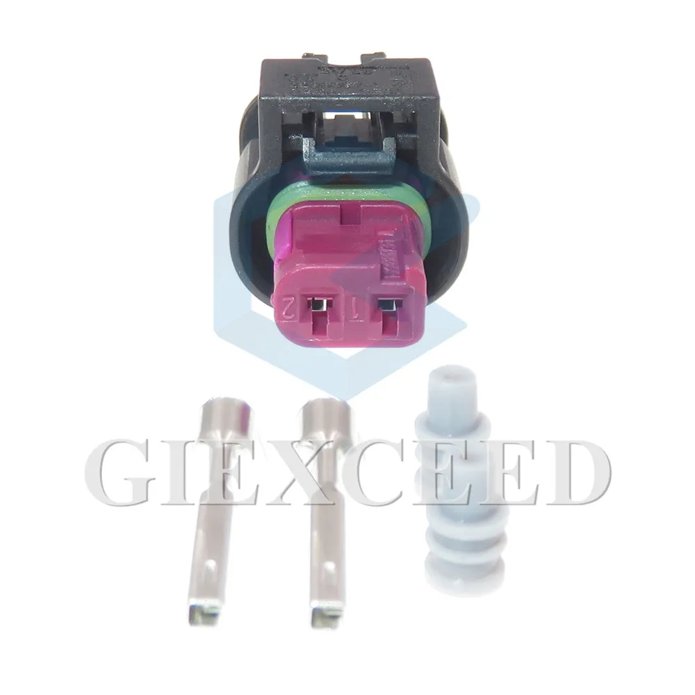2 Sets 2 Pin 805-120-534 AC Assembly Car Modification Connector Accessories Auto Wire Harness Sockets 2236897-1 4-2236896-1