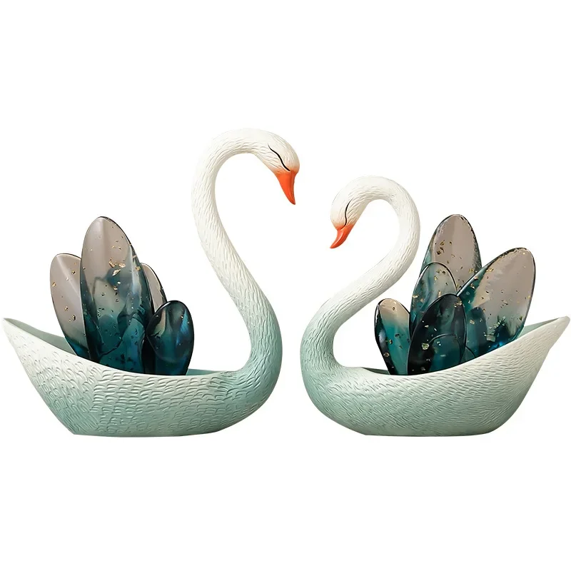

Swan ornaments, light luxury high-end living room dining side wine cabinet housewarming wedding gifts niche high-end