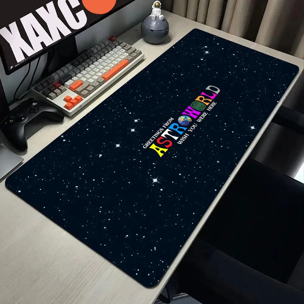 Travis Scott Astroworld Mouse Pad Large Gaming Accessories Mouse Mat Keyboard Mat Desk Pad Computer Mousepad PC Gamer Mausepad