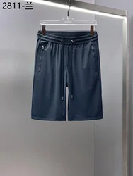 BILLIONAIRE SIJITONGDA  New Special Woven Cotton Shorts Color: Gray Black Size: M-3XL