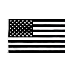 JimonFlag 90x150cm Recession USA Black and White American Flag