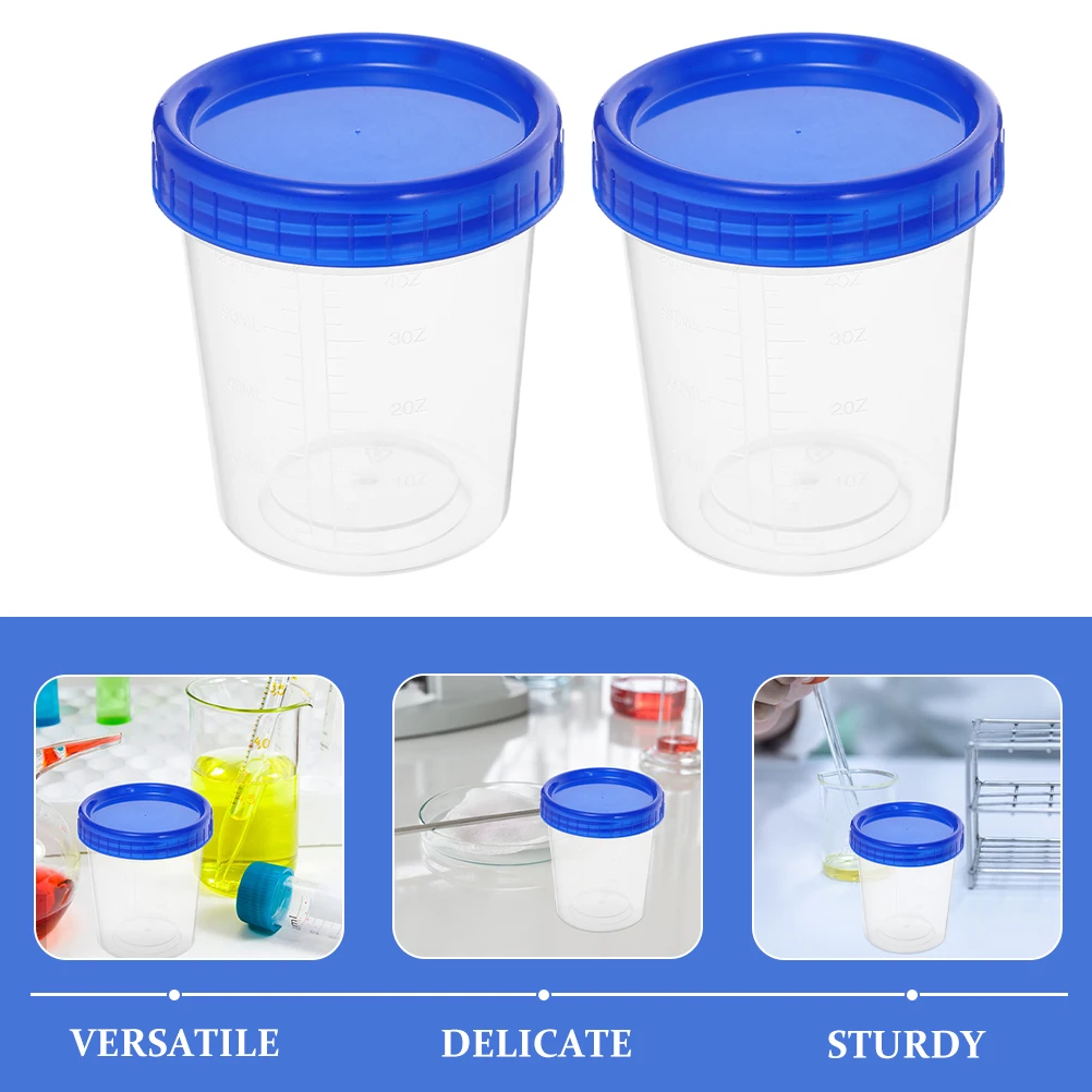 

16 Pcs Graduated Measuring Cup Sample Cups with Markings Spout for Resin Scale Liquid Pp Laboratory Clear