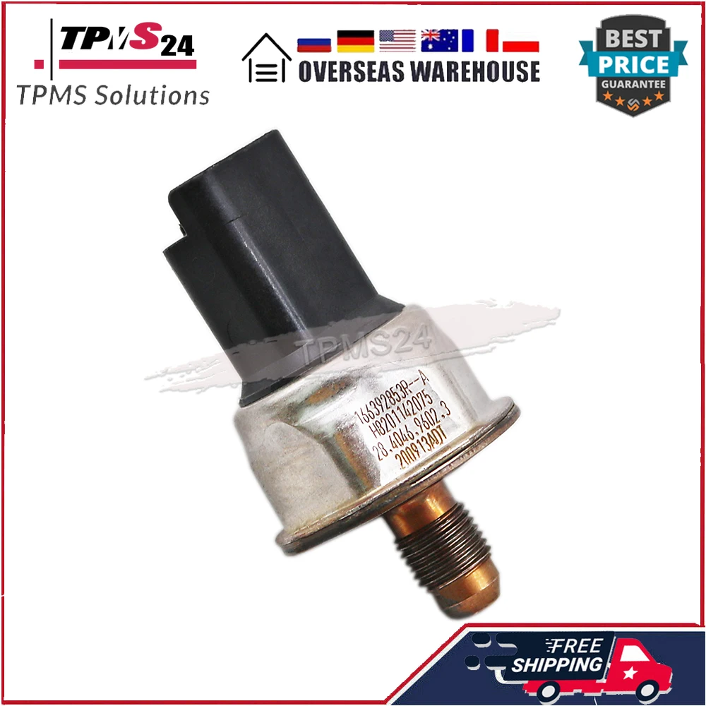 166392853R H8201142075 Fuel Rail Pressure Sensor For Renault Dacia Nissan