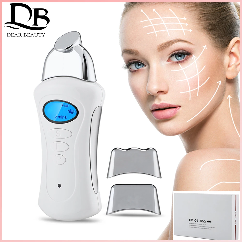 

Microcurrent Facial Electric Mini Beauty Instrument Handheld Galvanic Spa Skin Tightening Face Lifting Tool with 3 Massage Heads