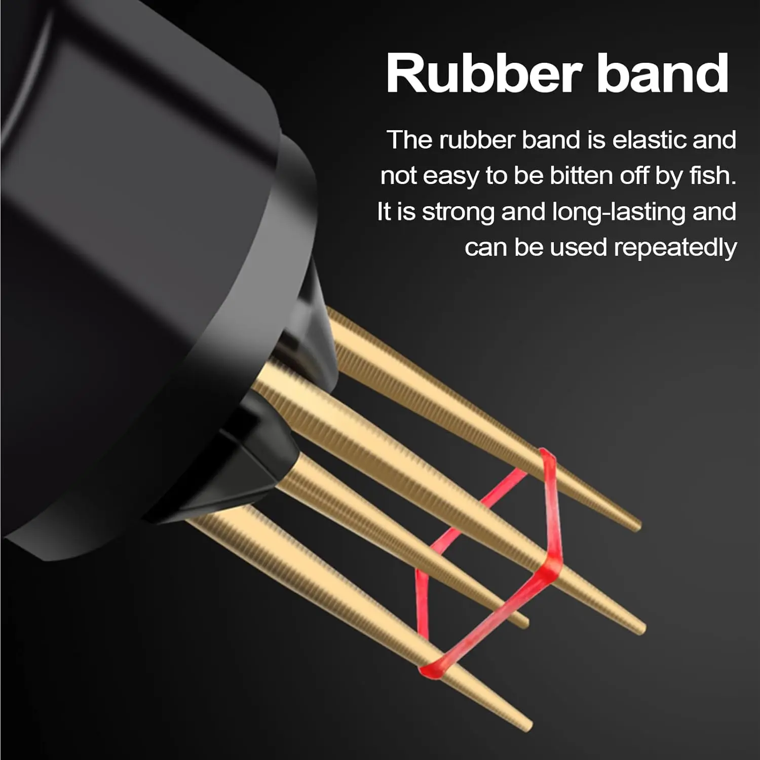 300/900/1500/3000 Stück Elastische Angelgummibänder aus Latex für Blutwurm-Köder und Gummiköder – Detail 5
