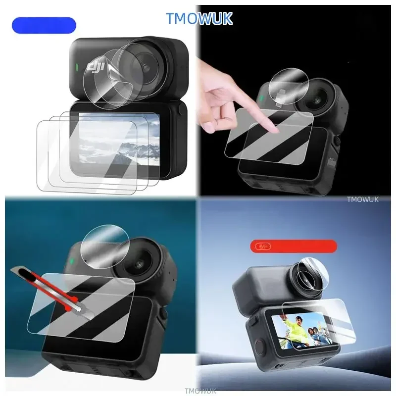 For DJI Osmo Nano Screen Protector Ultra-Clear Tempered Glass, Camera Lens Film, Anti-Scratch, High-Durability Accessories Pack