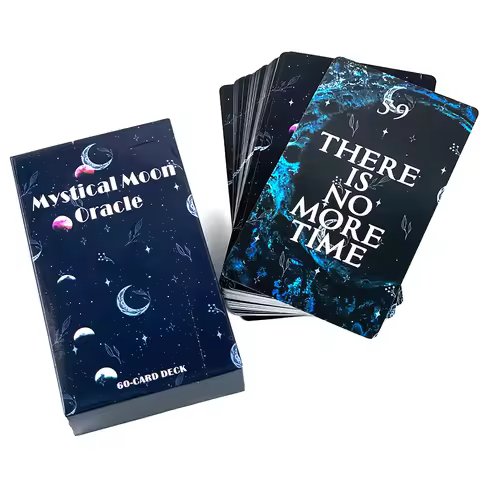 Mystical Moon Oracle Cards Deck Oracle Divination Cards Game Multiplayer Interactive Game Entertainment Party Cards 14+