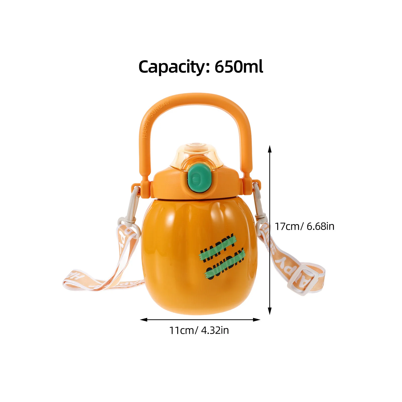 سعة كبيرة كوب اليقطين زجاجة ماء الفولاذ المقاوم للصدأ المحمولة أجهزة لياقة خارجية المشي لمسافات طويلة التخييم الرياضة الترطيب #6