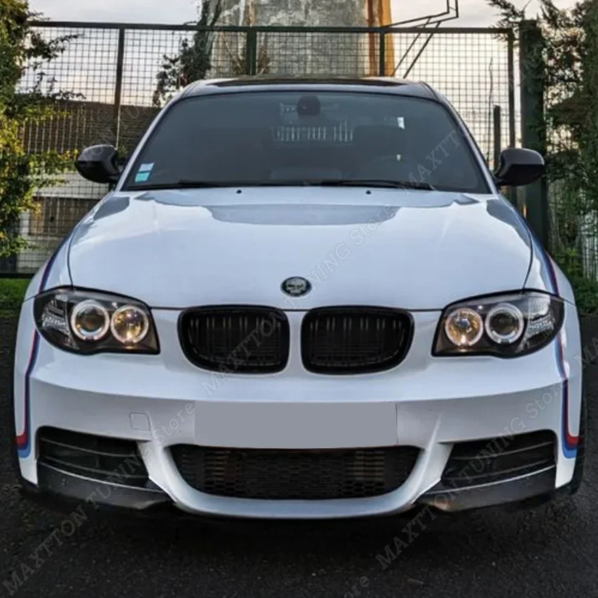 Front Bumper Lip Splitter For BMW E82 Coupe E88 Cabrio M-Tech 118d 120d 120i 125i 2007-2014  Diffuser Splitter Spoiler Protector