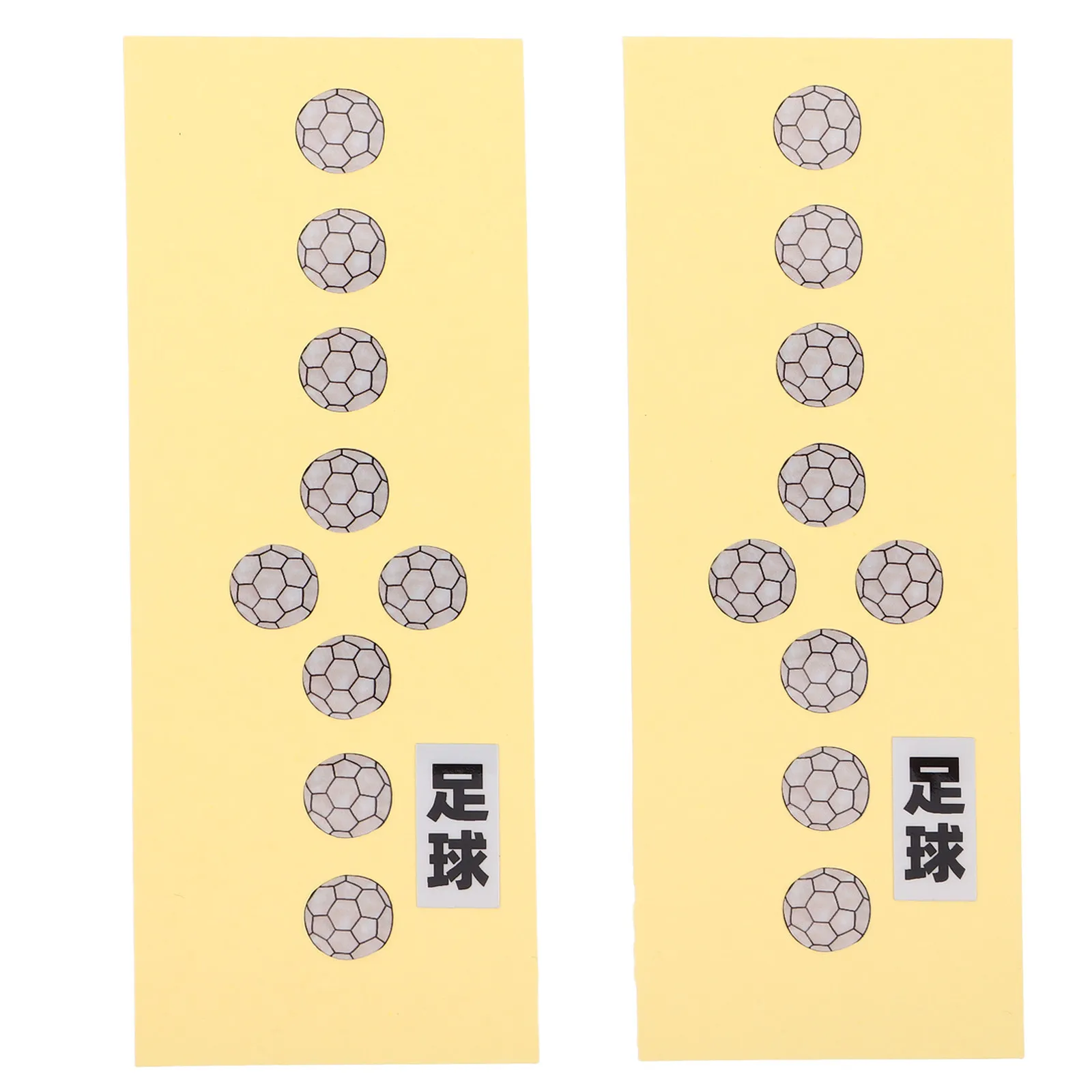 2Pcs Guitar Fretboard Stickers Soccer Graphics Beginner Acoustic Electric Bass Guitar Accessories for Music Lovers
