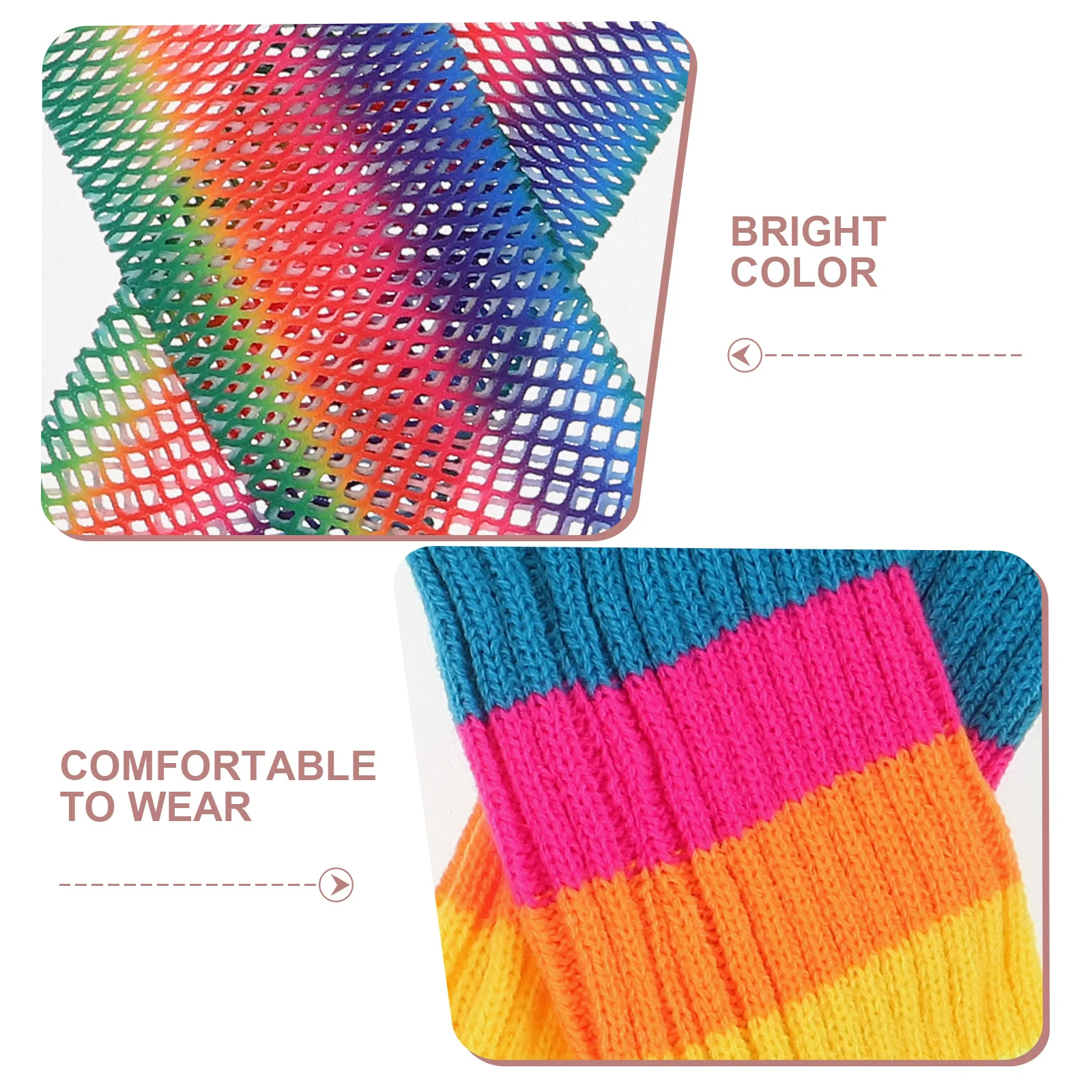 1 セットレインボーネオンコスチュームアクセサリーチュチュスカート網タイツ手袋レッグウォーマーネックレスイヤリング 80 年代レトロ用