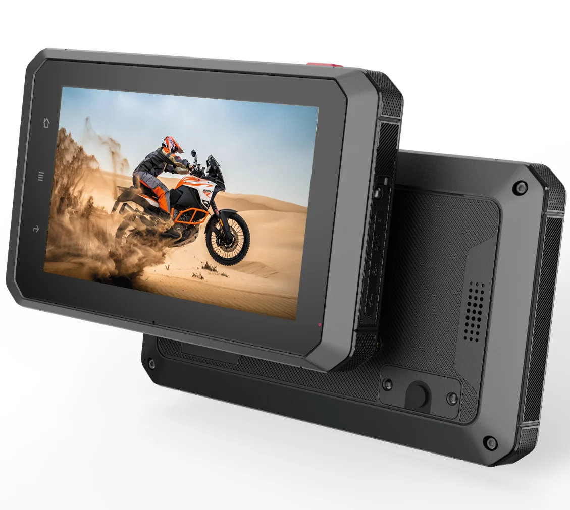 Customized 5 Inch Portable 4G GPS BT Android 12 Vehicle Tablet CANBUS RS485 RJ45 For Motorcycle