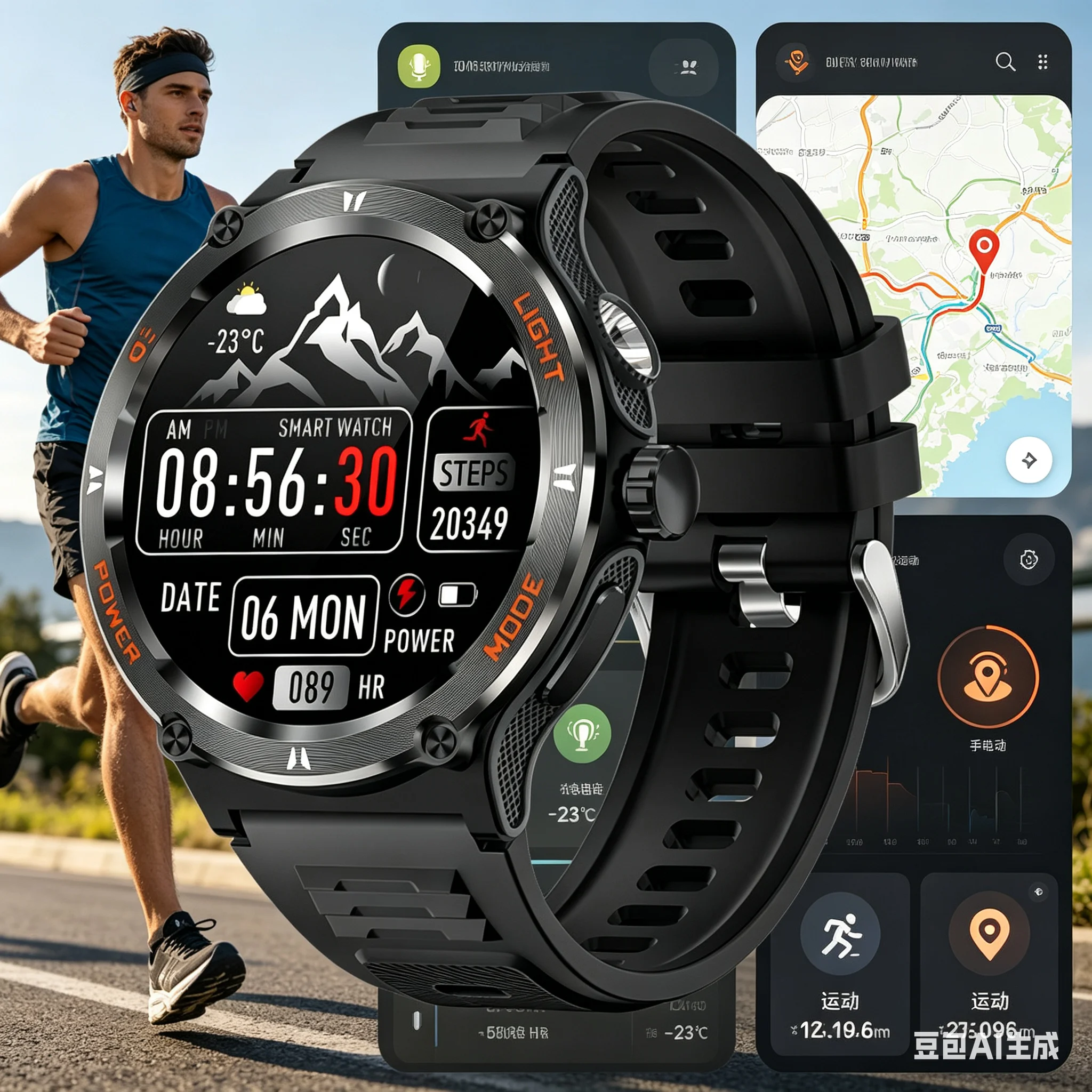 

Смарт-часы Xiaomi 2026 для мужчин и женщин, для активного отдыха, с GPS, компасом, LED-фонариком, водонепроницаемостью 3ATM, Bluetooth 5.3, функцией звонков