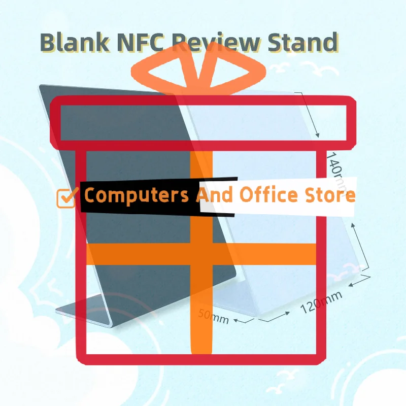 Blank NFC Review Stand NFC215 Chip 504Bytes 13.56MHz Social Media QR Code