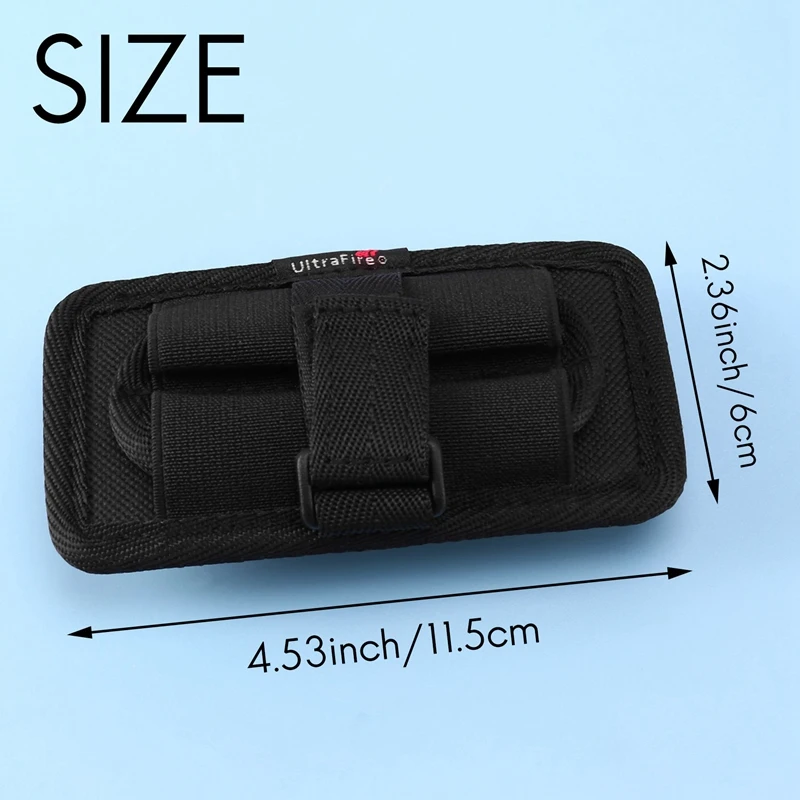 Outdoor Flashlight Cover Durable Nylon Flashlight Set Pu360 Degree Rotatable Clip Belt Carrying Case Adjustable Size Flashlight