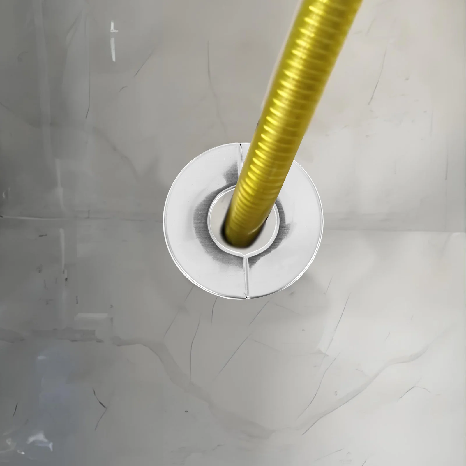 4 قطعة جدار فولاذي غير قابل للصدأ الأنابيب يغطي سبليت شفة لأنابيب المياه التدفئة المبرد ثقوب الحمام المطبخ السباكة غطاء الطبق