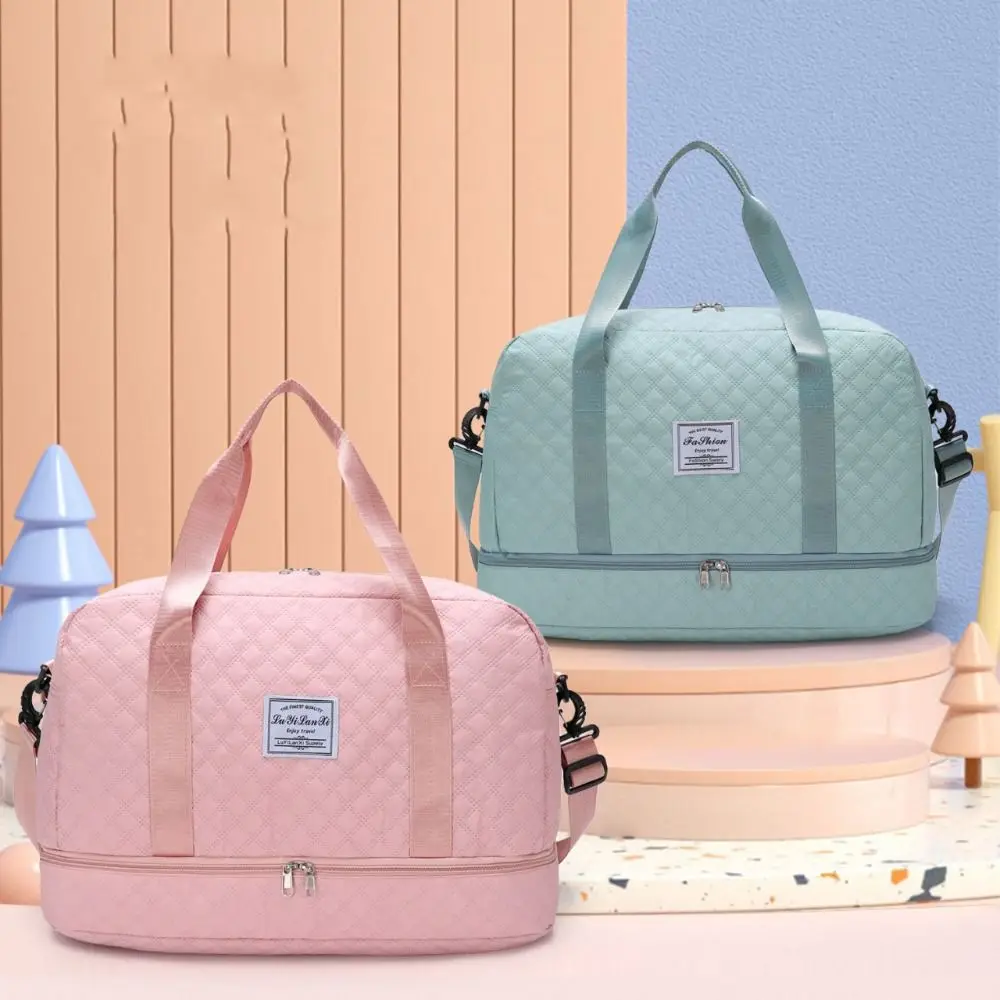 

Oxford Carry On Travel Bag Large Capacity Wet Dry Separation Storage Handbag Waterproof Foldable Sports Fitness Bags Gym Yoga