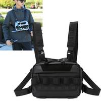 Men's Fishing Chest Bag Molle Tactical Sports Backpack Outdoor Hiking Climbing Fishing Lure Rig Pouch Large Hunting Fanny Pack