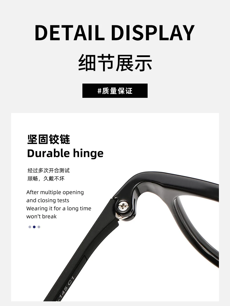 نظارات بحامل بصري مربع على الموضة جديدة لعام 2025 يمكن مطابقة مع نظارات قصر النظر الرجعية البسيطة للنساء