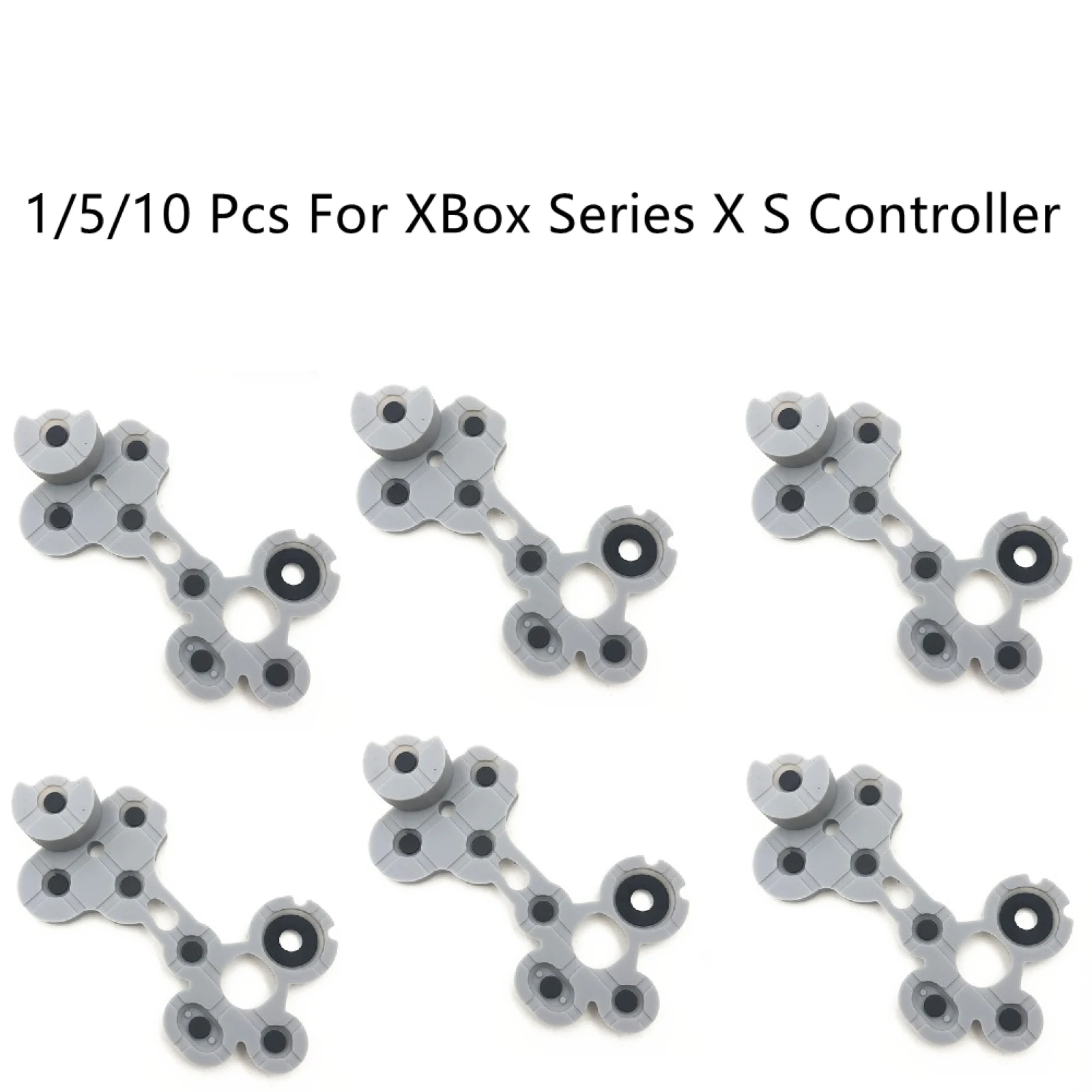 1/5/10 pcs Rubber Conductive Buttons Contact Pad for XBox Series X S Controller Game Pad Repair Accessories