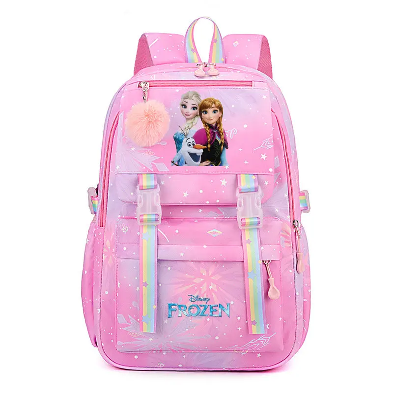 Mochila De Frozen para niñas, bolsa de viaje, capacidad para estudiantes, escuela, universidad