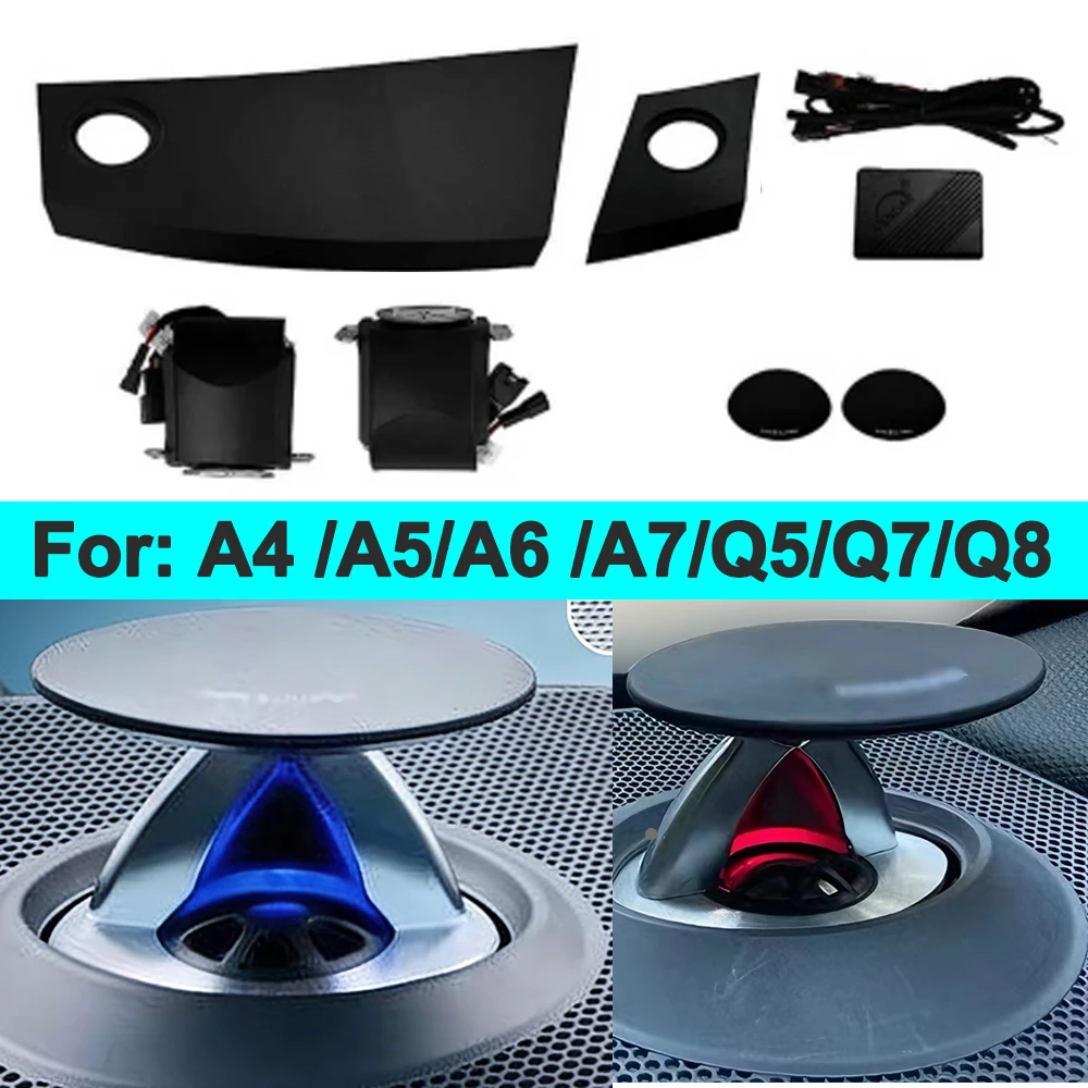 For Audi 32 Color Lifting Tweeter Speaker For Audi A4L A5 A6L A7 Q5 Q7 Q8 Car Instrument Electric Treble Horn Decoration Part