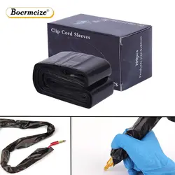 Tattoo Clip Cord Covers 100pcs Disposable Clip Cord Sleeves Covers Tattoo Machine Accessory Protection Bags Tattoo Clip Cord