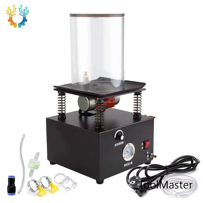

[2026]Boasta Jewelry Vacuum Vibrating Machine With Acrylic Chamber Adjustable Speed For Casting Molds 110V 220V 15W