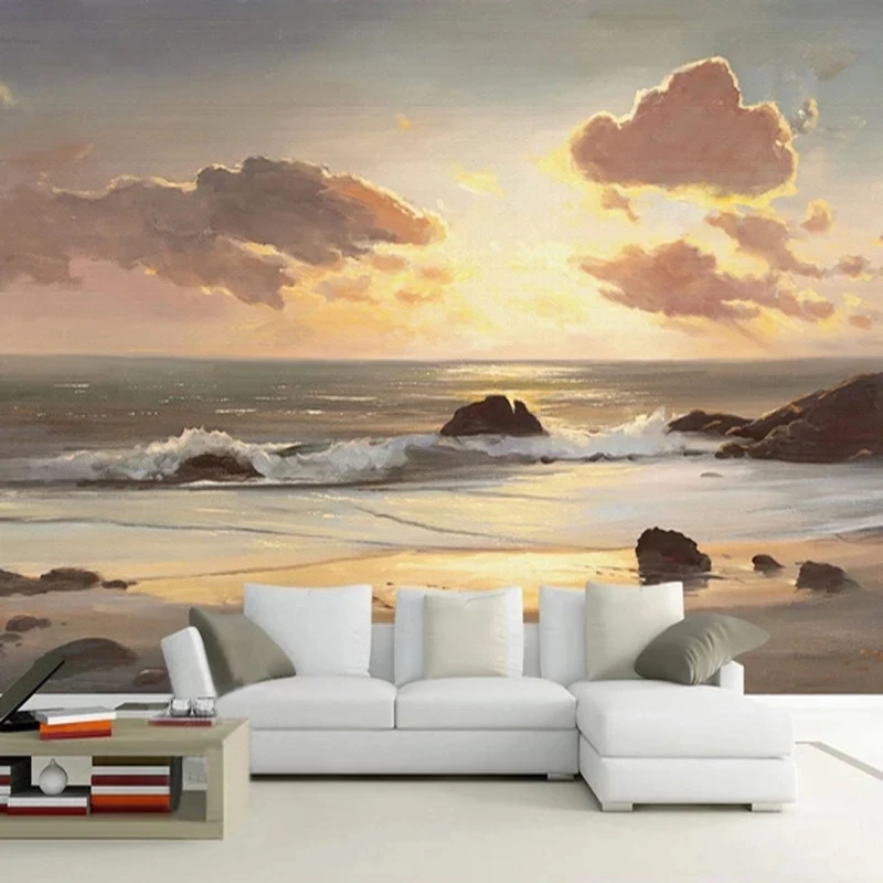 papel-de-parede-personalizado-com-foto-3d-por-do-sol-no-mar-ondas-da-praia-paisagem-natural-para-quarto-sala-de-estar-fundo-de-tv-restaurante