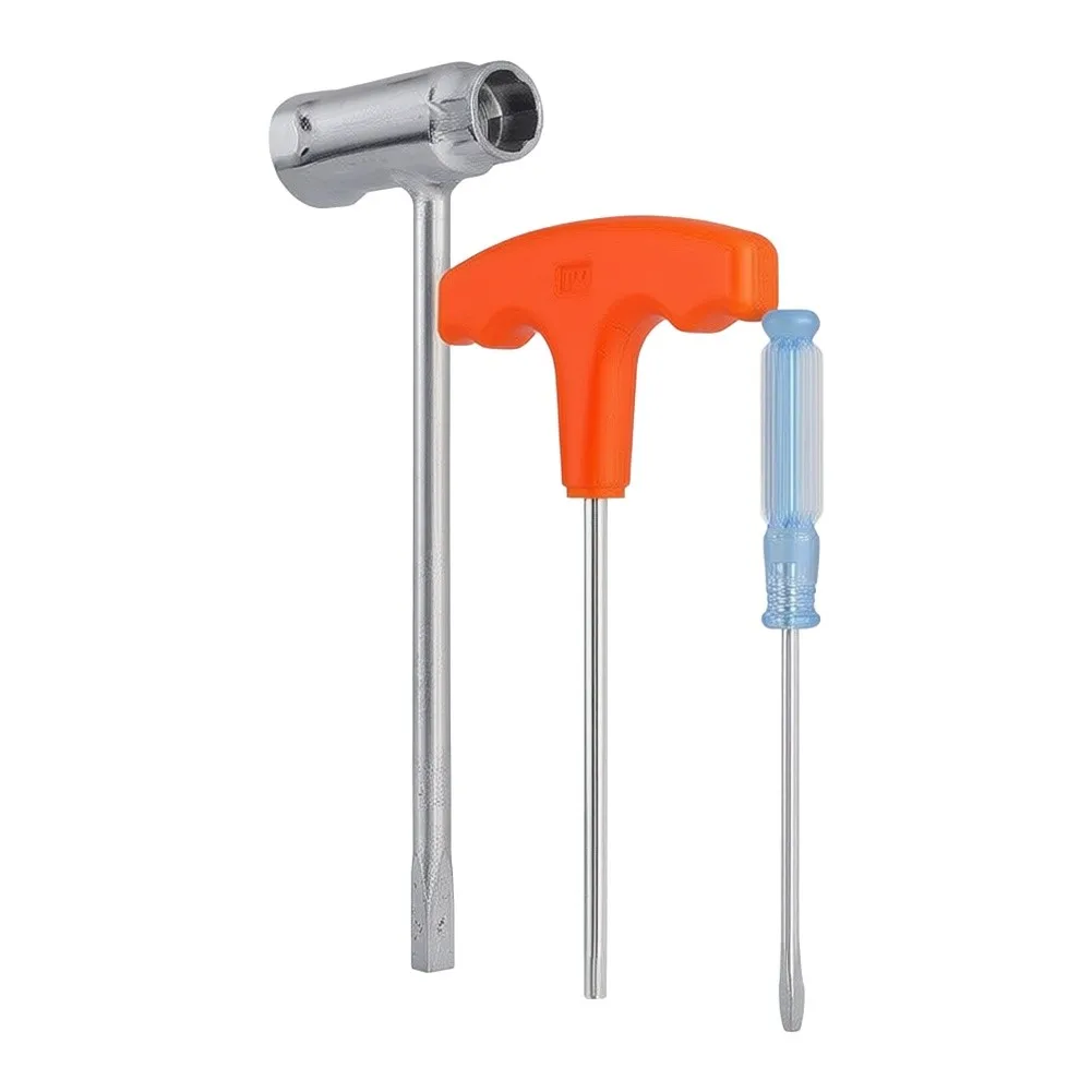 Metal For Chainsaw Tool Set Includes Sleeve Socket Screwdriver Wrench for TOPINCN For Chainsaw Use Silver Orange