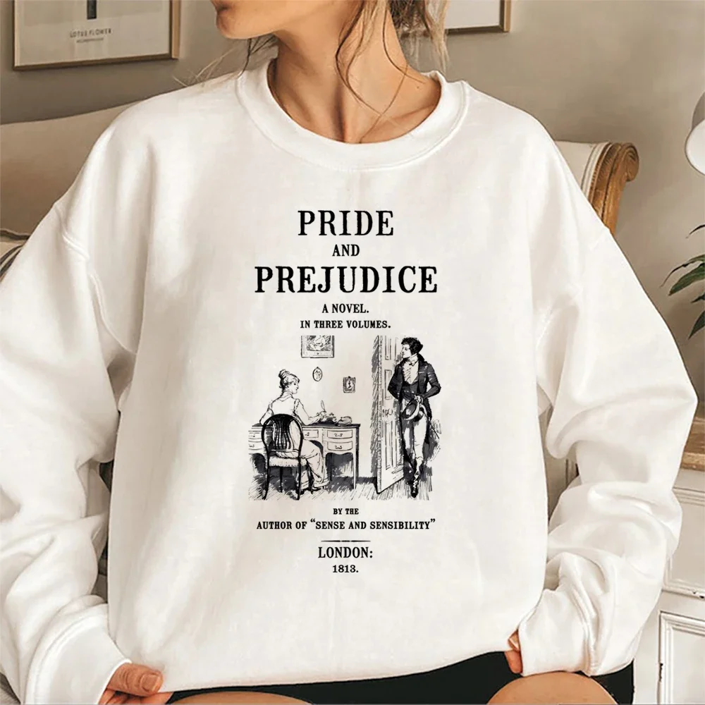 Pride and Prejudice Sweatshirt Jane Austen Hoodie Literary Bookish Sweater Pemberley Jumper Jane Austen Fan Crewneck Sweatshirts