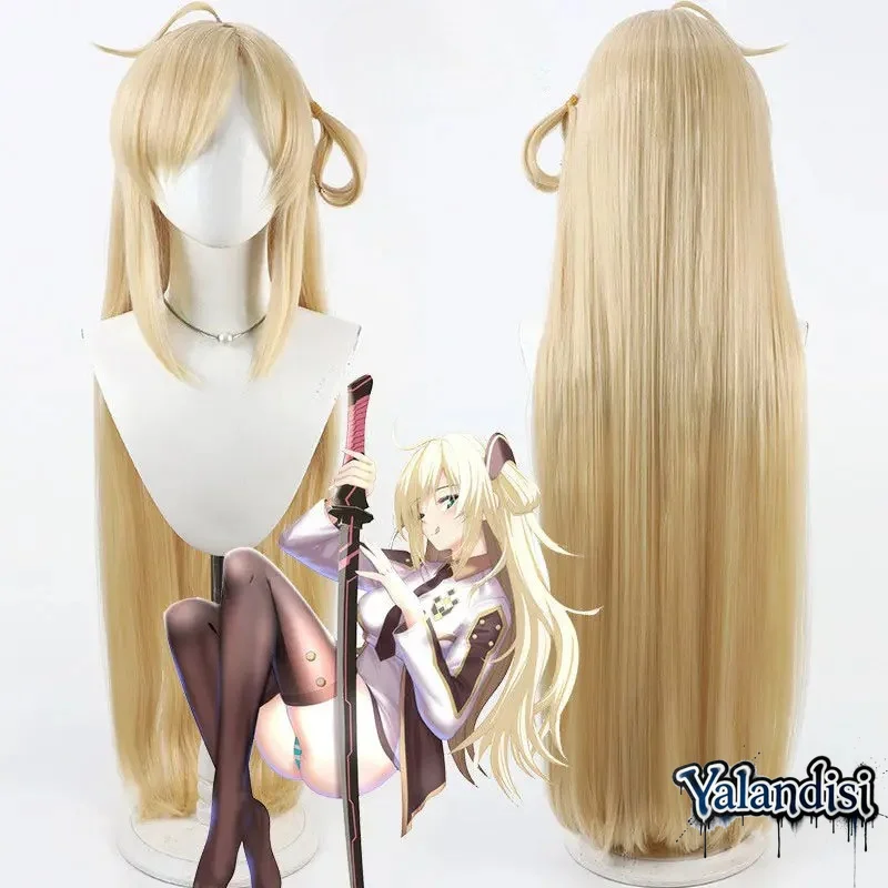 Yalandisi& Anime Sky Striker Cosplay Wig Halloween Carnival Party Props Synthetic Hair Heat Resistant Fiber+Wig Cap