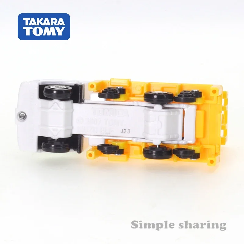 Takara Tomy Tomica No.17 Isuzu Elf Road-rail Vehicle (Box) Cars Alloy Vehicle Diecast Metal Model Kids Xmas Gift Toys for Boys