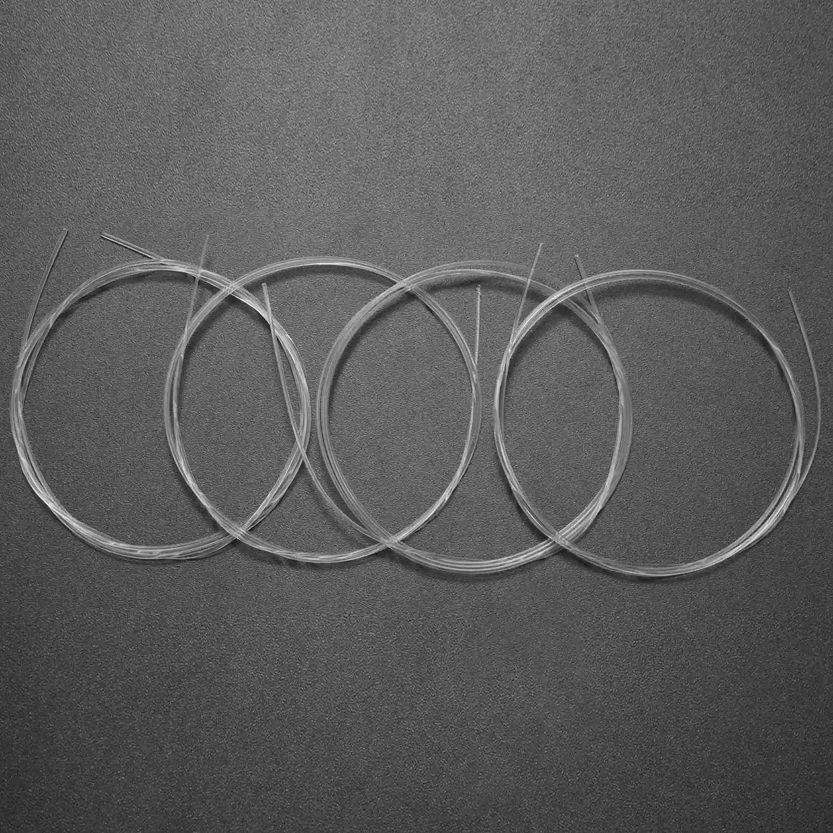 Longteam Ukulele corde in carbonio corde in fibra di fluorocarbonio per 21/ 23/ 26 pollici di chitarra Ukulele parte bianca