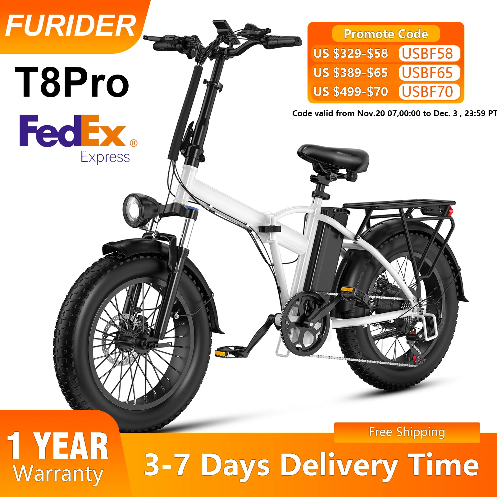 

1200W Electric Bike, 48V13AH Battery, 28MPH, 20 "x4.0 Wide Tire Adult Electric Bicycle, 1200W Peak Motor, Electric Mountain Bike