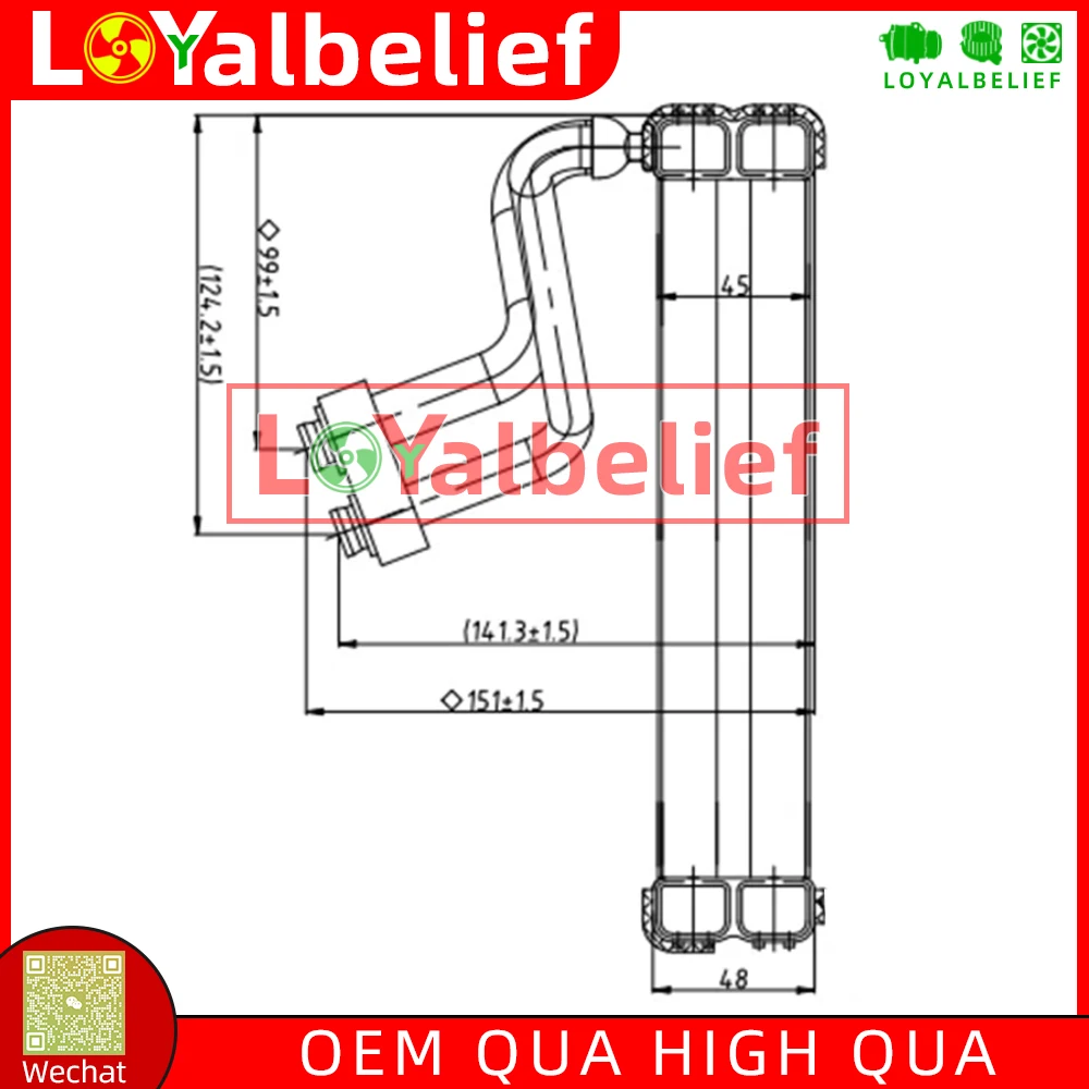 Air Conditioning AC Evaporator for Hyundai Accent/Kia K2 2009   97139-h6000