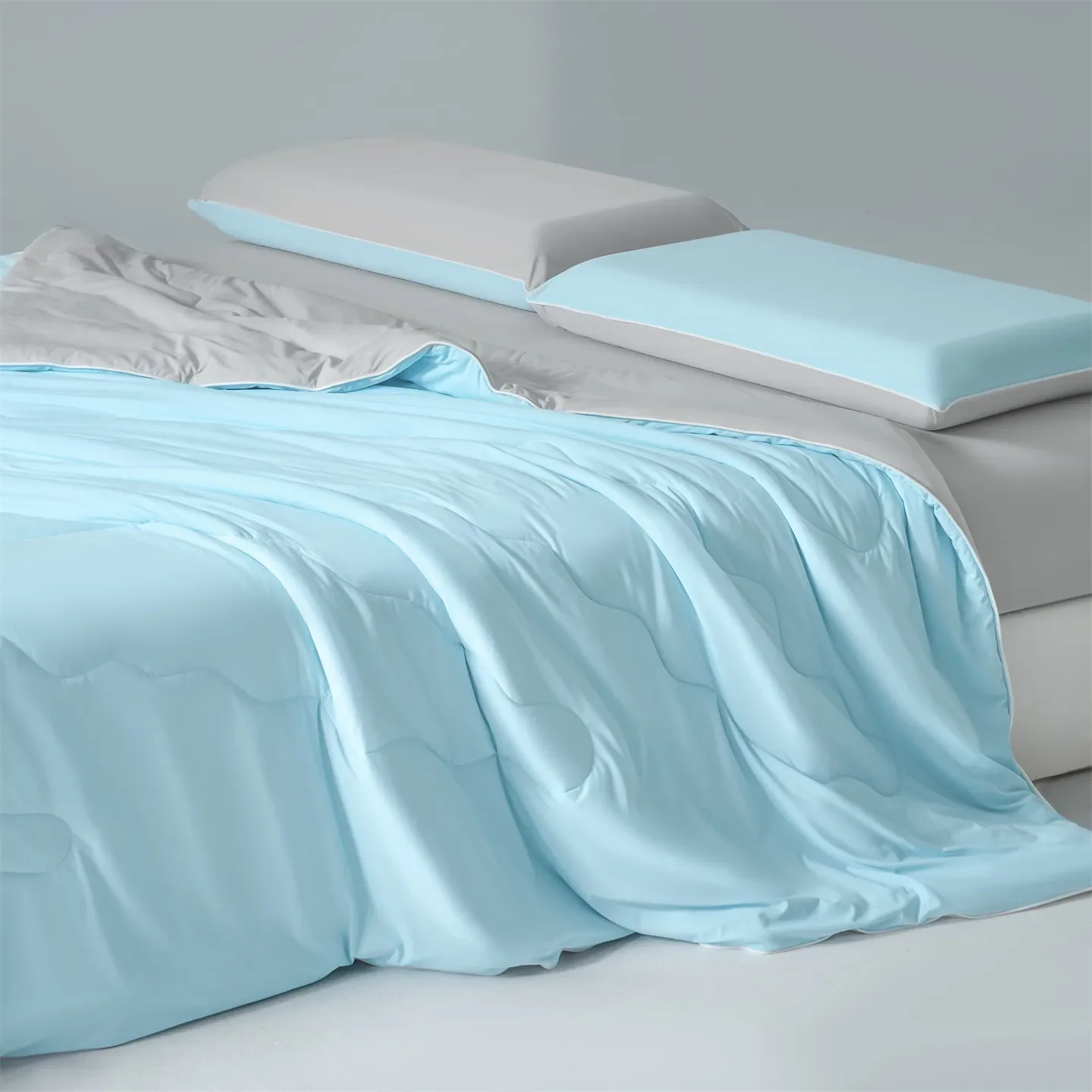 High Quality Cool Touch Air Conditioner Quilt Summer Double-sided Cooling Blanket for Bed Skin Friendly Breathable Comforter