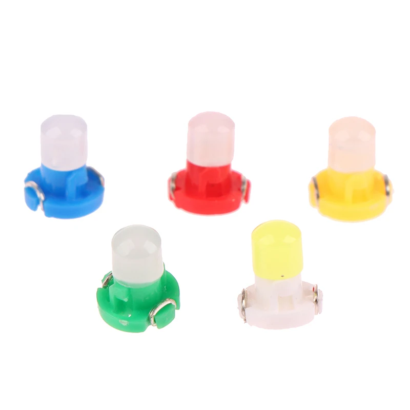 Luz indicadora de tablero T3 de 10 piezas, Bombilla de Panel COB 1SMD, cuña LED, lámpara de tablero de instrumentos, accesorios interiores de coche