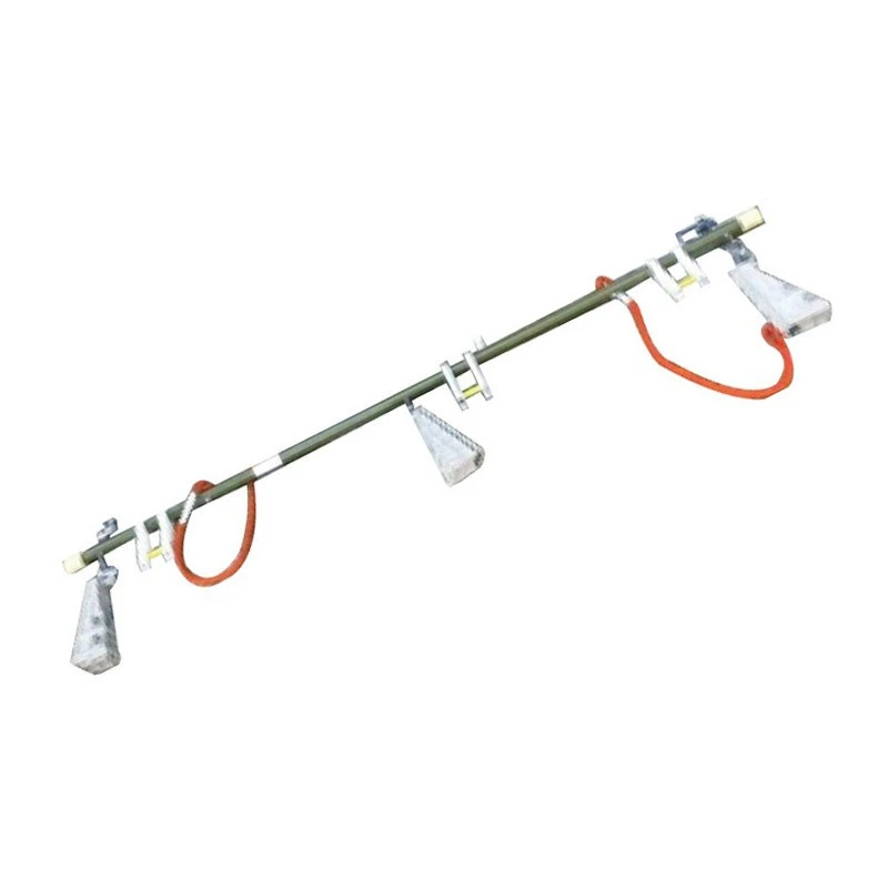 

Bypass cable hanger, line construction wire placement bracket