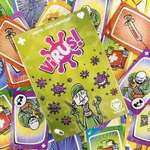 Virus 1 2 3 Juego de mesa El juego de tarjetas contagiosamente divertida Versión inglesa Juego de fiesta para diversión Family Game 8 mejores juegos de palabras de ventas - №4